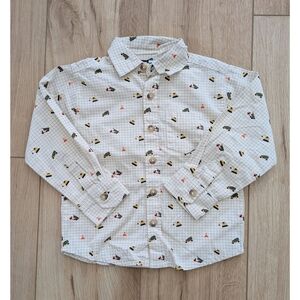 Toddler Construction Button Up Shirt